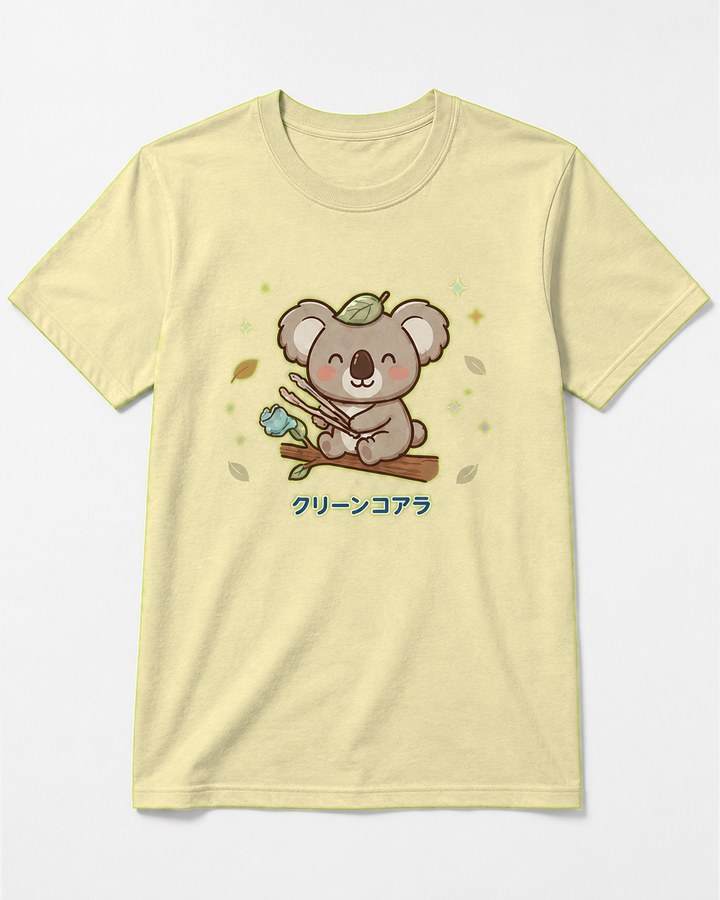 薄い黄色のTシャツ